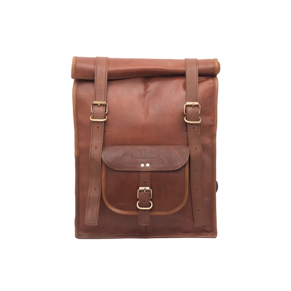100 % genuine leather backpack